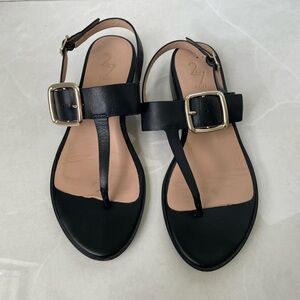 27 Edit Naturalizer Black Leather Buckle Erika Sandals Sz 7.5N